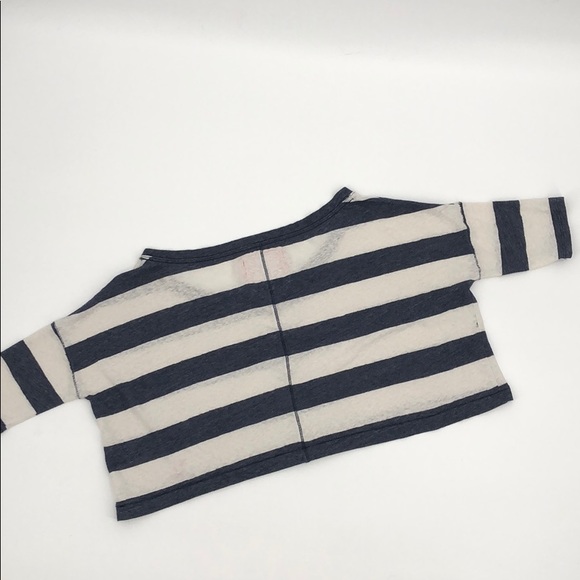 A&F Blue and White Stripe Crop Top Size XS - Picture 8 of 8